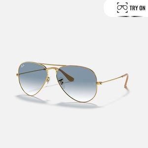 Ray ban aviators gold blue/ purple gradient